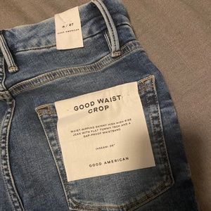 Good American Good Waist Crop Jeans